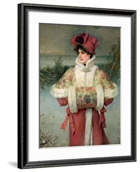 The Lady of the Snows, C.1896-George Henry Boughton-Framed Giclee Print
