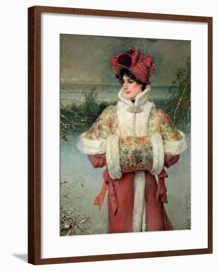 The Lady of the Snows, C.1896-George Henry Boughton-Framed Giclee Print