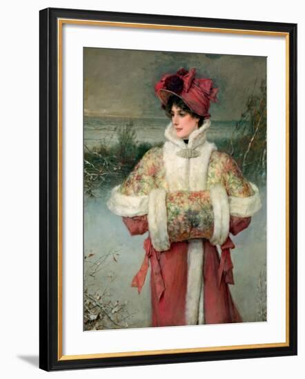 The Lady of the Snows, C.1896-George Henry Boughton-Framed Giclee Print