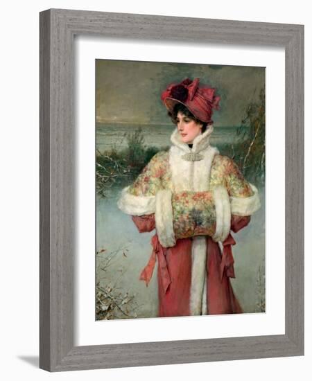 The Lady of the Snows, C.1896-George Henry Boughton-Framed Giclee Print