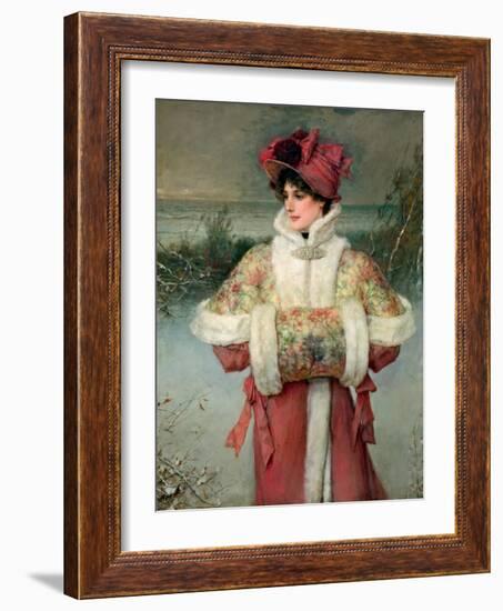 The Lady of the Snows, C.1896-George Henry Boughton-Framed Giclee Print