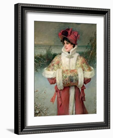 The Lady of the Snows, C.1896-George Henry Boughton-Framed Giclee Print