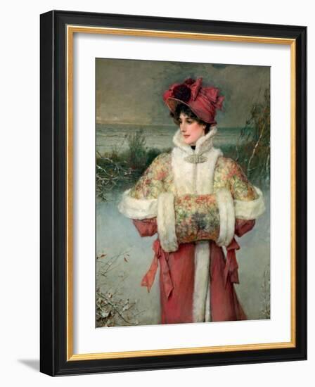 The Lady of the Snows, C.1896-George Henry Boughton-Framed Giclee Print