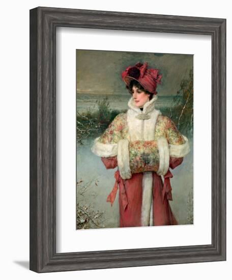 The Lady of the Snows, C.1896-George Henry Boughton-Framed Giclee Print