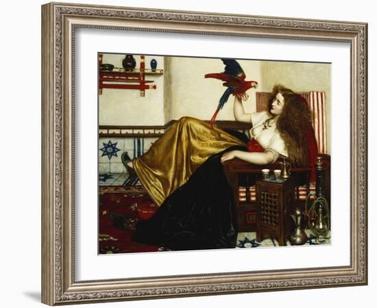 The Lady of the Tootni-Nameh; or the Legend of the Parrot-Valentine Cameron Prinsep-Framed Giclee Print