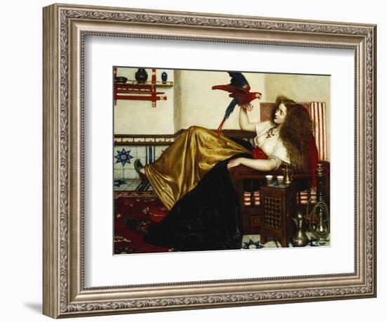 The Lady of the Tootni-Nameh; or the Legend of the Parrot-Valentine Cameron Prinsep-Framed Giclee Print