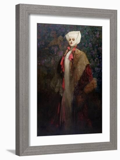 The Lady (Oil on Canvas)-John Hassall-Framed Giclee Print