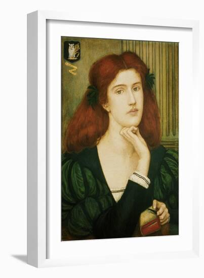 The Lady Prays-Desire (W/C and Gold Paint on Paper)-Marie Spartali Stillman-Framed Giclee Print