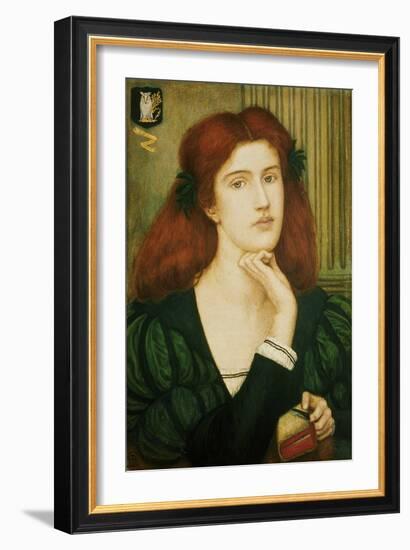 The Lady Prays-Desire (W/C and Gold Paint on Paper)-Marie Spartali Stillman-Framed Giclee Print