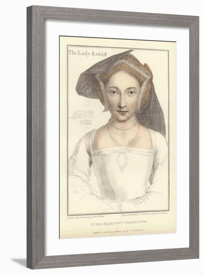 The Lady Ratcliffe-Hans Holbein the Younger-Framed Giclee Print