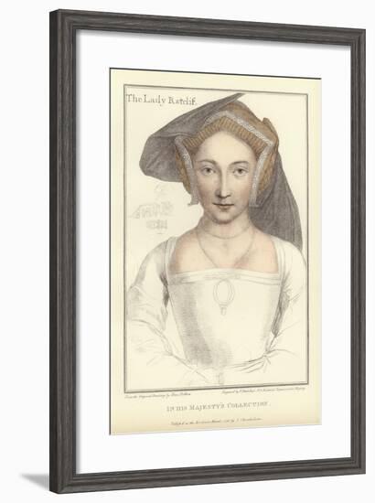 The Lady Ratcliffe-Hans Holbein the Younger-Framed Giclee Print