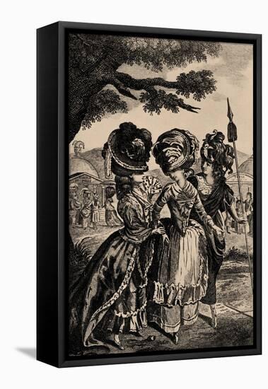 The Lady's Magazine frontispiece 1780-Robert Dighton-Framed Premier Image Canvas