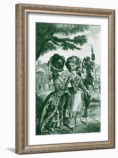 The Lady's Magazine frontispiece 1780-Robert Dighton-Framed Giclee Print