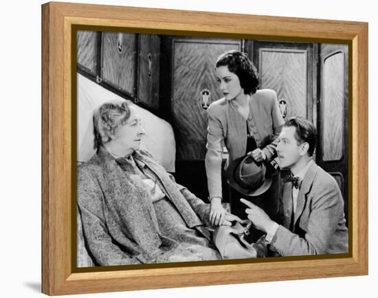 The Lady Vanishes, Dame May Whitty, Margaret Lockwood, Michael Redgrave, 1938-null-Framed Stretched Canvas