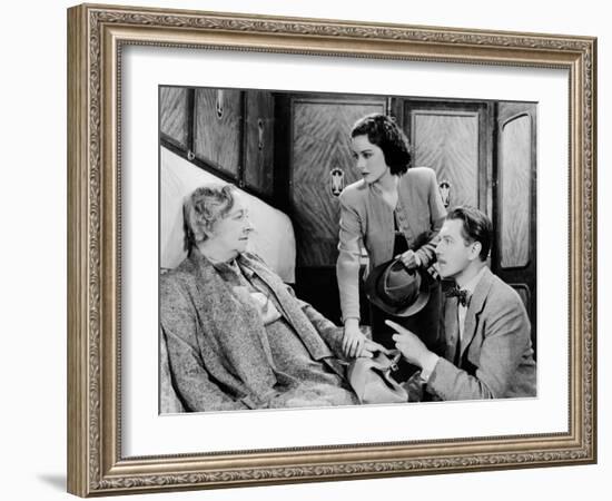 The Lady Vanishes, Dame May Whitty, Margaret Lockwood, Michael Redgrave, 1938-null-Framed Photo