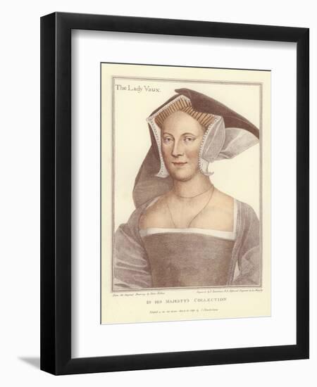 The Lady Vaux-Hans Holbein the Younger-Framed Giclee Print