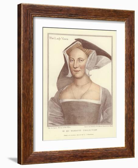 The Lady Vaux-Hans Holbein the Younger-Framed Giclee Print