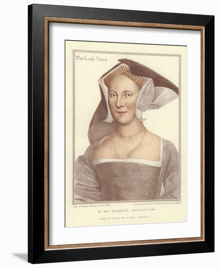 The Lady Vaux-Hans Holbein the Younger-Framed Giclee Print