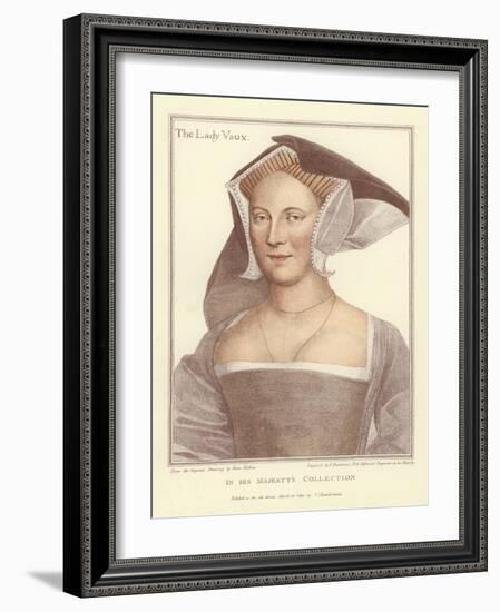 The Lady Vaux-Hans Holbein the Younger-Framed Giclee Print