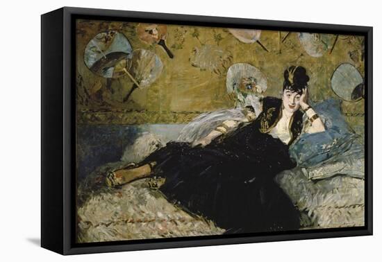 The Lady with the Fans (Nina De Callias), 1873-Edouard Manet-Framed Premier Image Canvas