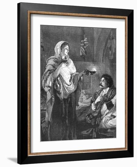 The Lady with the Lamp, C1880-null-Framed Giclee Print