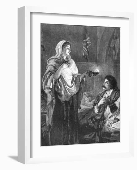 The Lady with the Lamp, C1880-null-Framed Giclee Print