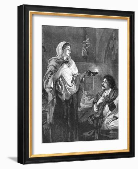 The Lady with the Lamp, C1880-null-Framed Giclee Print