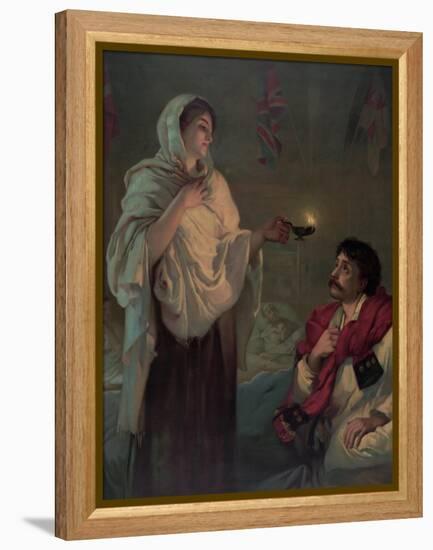 The Lady with the Lamp (Miss Nightingale at Scutari, 1854)-null-Framed Premier Image Canvas