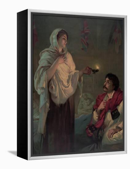 The Lady with the Lamp (Miss Nightingale at Scutari, 1854)-null-Framed Premier Image Canvas