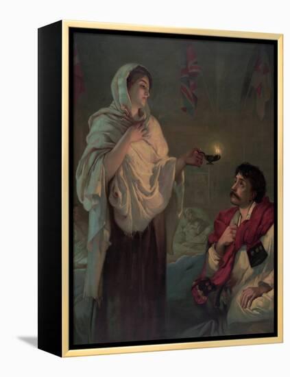 The Lady with the Lamp (Miss Nightingale at Scutari, 1854)-null-Framed Premier Image Canvas