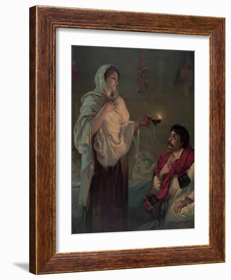 The Lady with the Lamp (Miss Nightingale at Scutari, 1854)-null-Framed Giclee Print