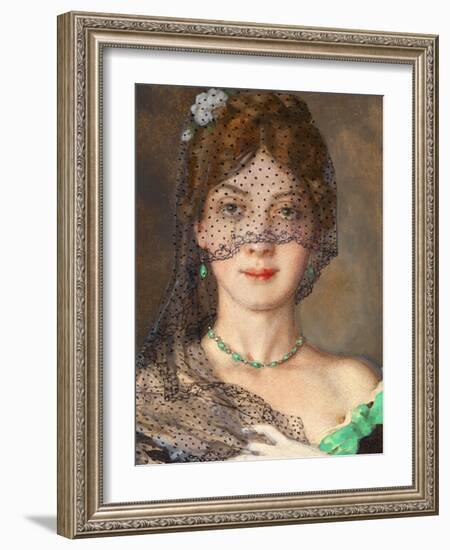 The Lady with the Veil (Manon Lescau)-Konstantin Andreyevich Somov-Framed Giclee Print