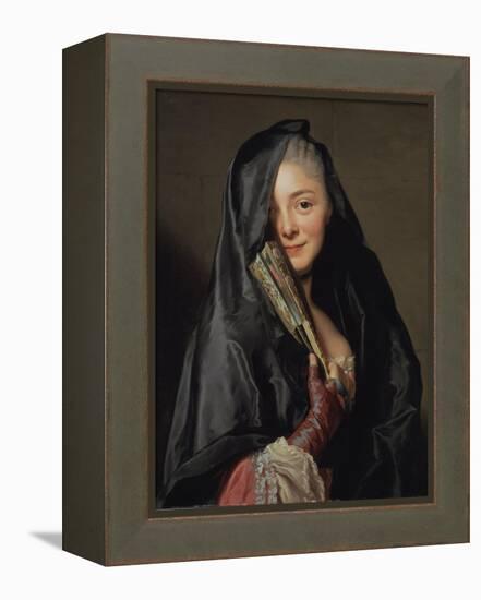 The Lady with the Veil (The-Alexander Roslin-Framed Premier Image Canvas
