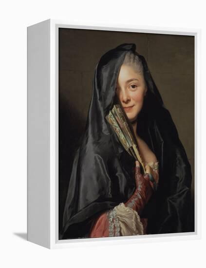 The Lady with the Veil (The-Alexander Roslin-Framed Premier Image Canvas