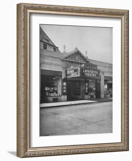 The Lafayette Theatre, Suffern, New York, 1925-null-Framed Photographic Print