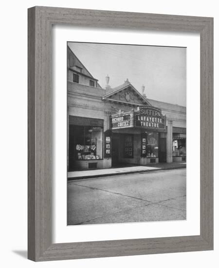 The Lafayette Theatre, Suffern, New York, 1925-null-Framed Photographic Print