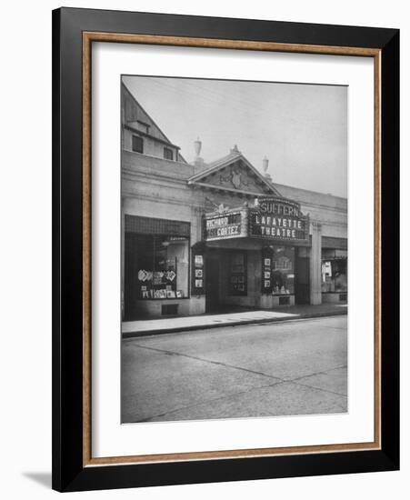 The Lafayette Theatre, Suffern, New York, 1925-null-Framed Photographic Print