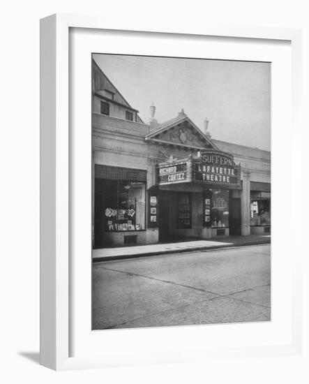 The Lafayette Theatre, Suffern, New York, 1925-null-Framed Photographic Print