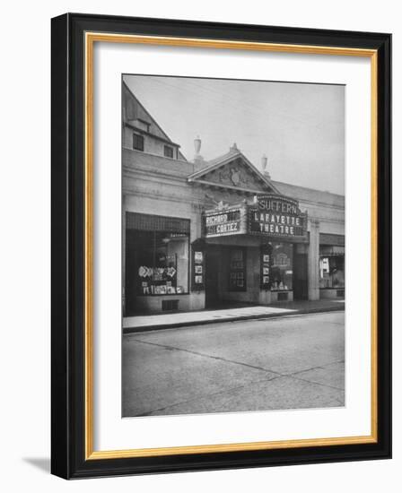 The Lafayette Theatre, Suffern, New York, 1925-null-Framed Photographic Print