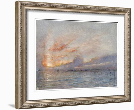 The Lagoons, Venice, 1910-Albert Goodwin-Framed Giclee Print