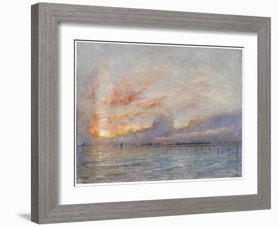 The Lagoons, Venice, 1910-Albert Goodwin-Framed Giclee Print