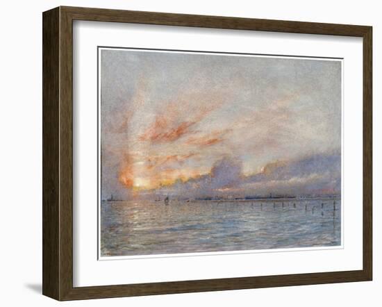 The Lagoons, Venice, 1910-Albert Goodwin-Framed Giclee Print