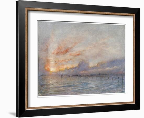 The Lagoons, Venice, 1910-Albert Goodwin-Framed Giclee Print