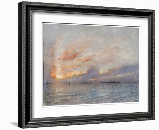 The Lagoons, Venice, 1910-Albert Goodwin-Framed Giclee Print