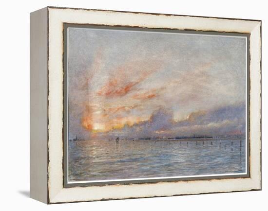 The Lagoons, Venice, 1910-Albert Goodwin-Framed Premier Image Canvas