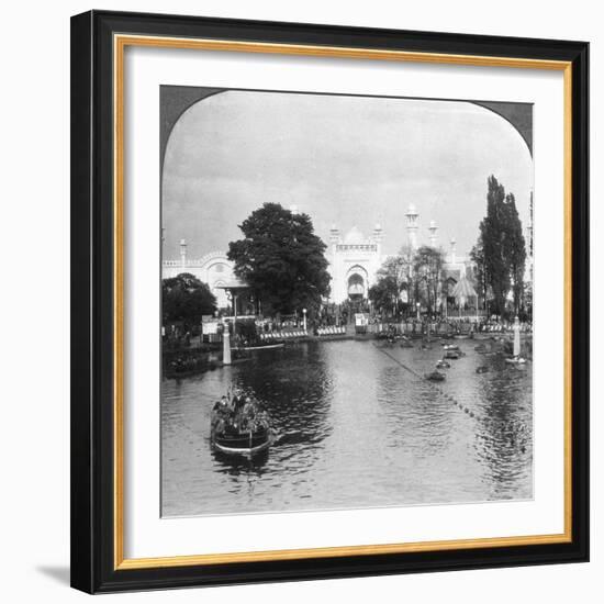 The Lake at the British Empire Exhibition, Wembley, London, C1925-null-Framed Giclee Print