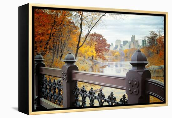 The Lake in Central Park, Manhattan, New York City-Sabine Jacobs-Framed Premier Image Canvas