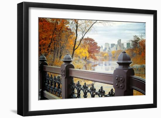 The Lake in Central Park, Manhattan, New York City-Sabine Jacobs-Framed Photographic Print