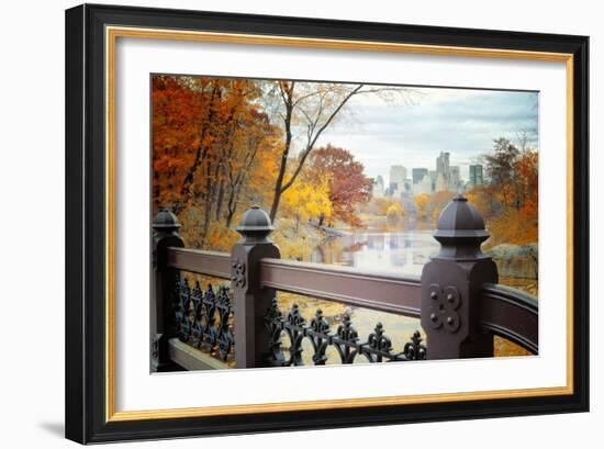 The Lake in Central Park, Manhattan, New York City-Sabine Jacobs-Framed Photographic Print