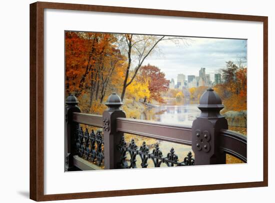 The Lake in Central Park, Manhattan, New York City-Sabine Jacobs-Framed Photographic Print